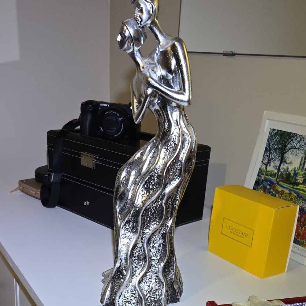 Collective Concepts Metallic Flowing Figure Sculpture